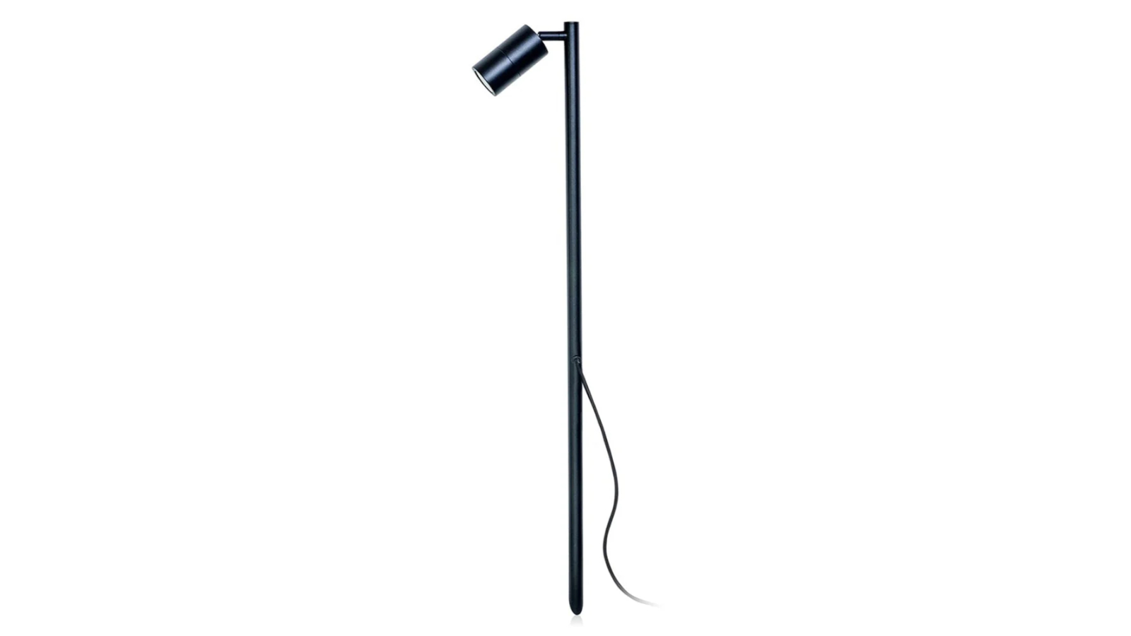 IP65 MR16 Single Adjustable 100cm Cable Encl Post 12V Spike Light - Black