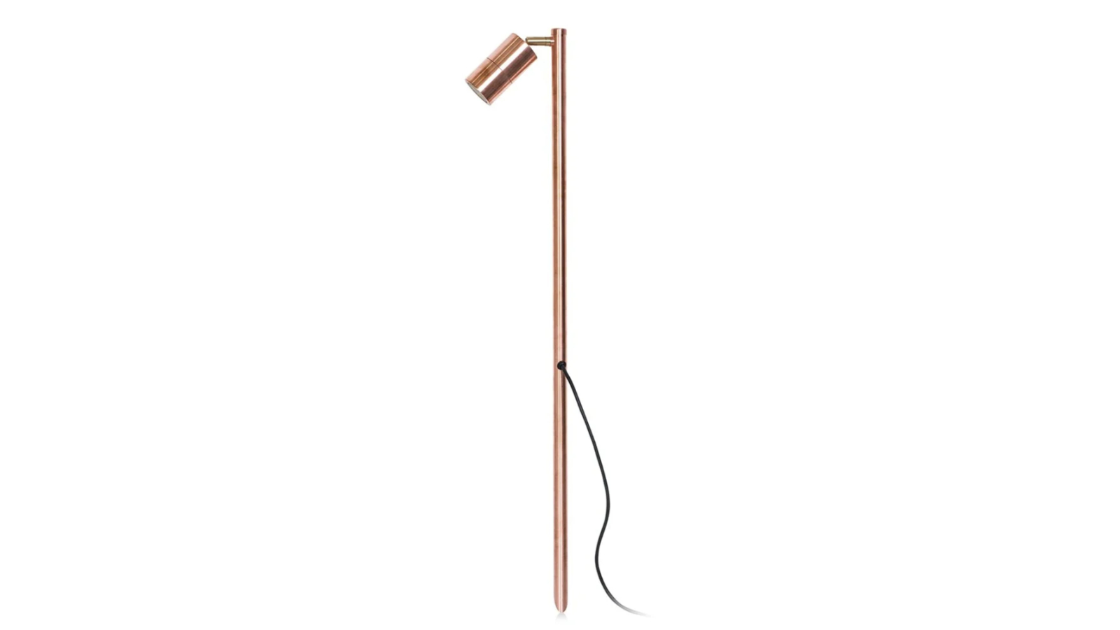 IP65 MR16 Single Adjustable 100cm Cable Encl Post 12V Spike Light - Copper