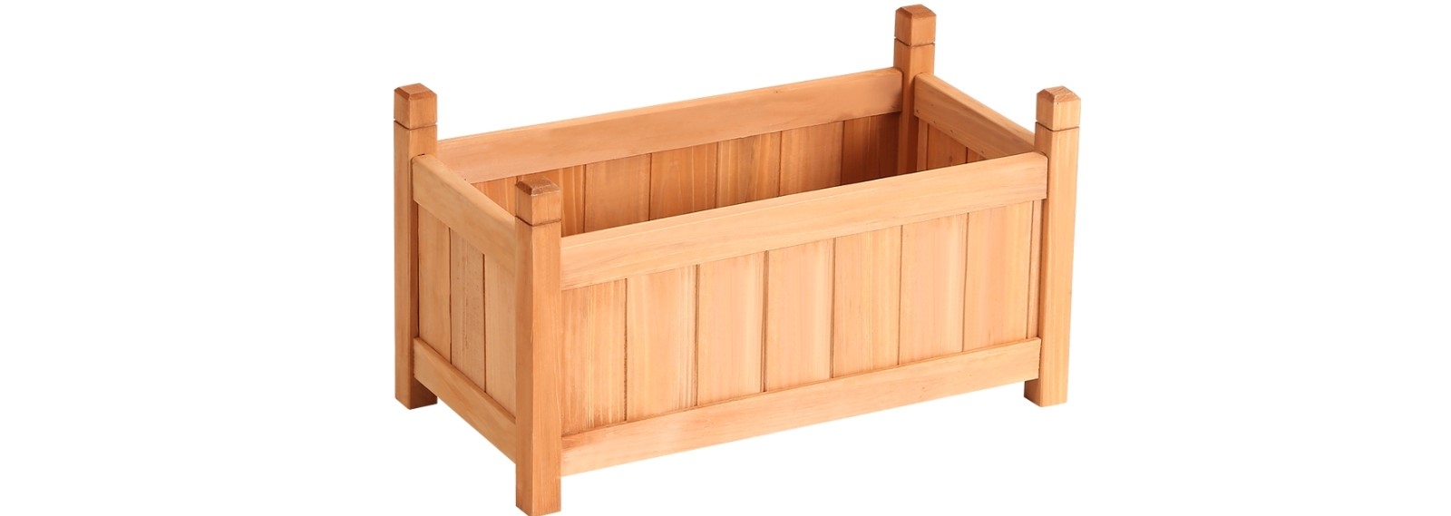 Greenfingers Wooden Box Garden Bed - 60 x 30 x 33cm
