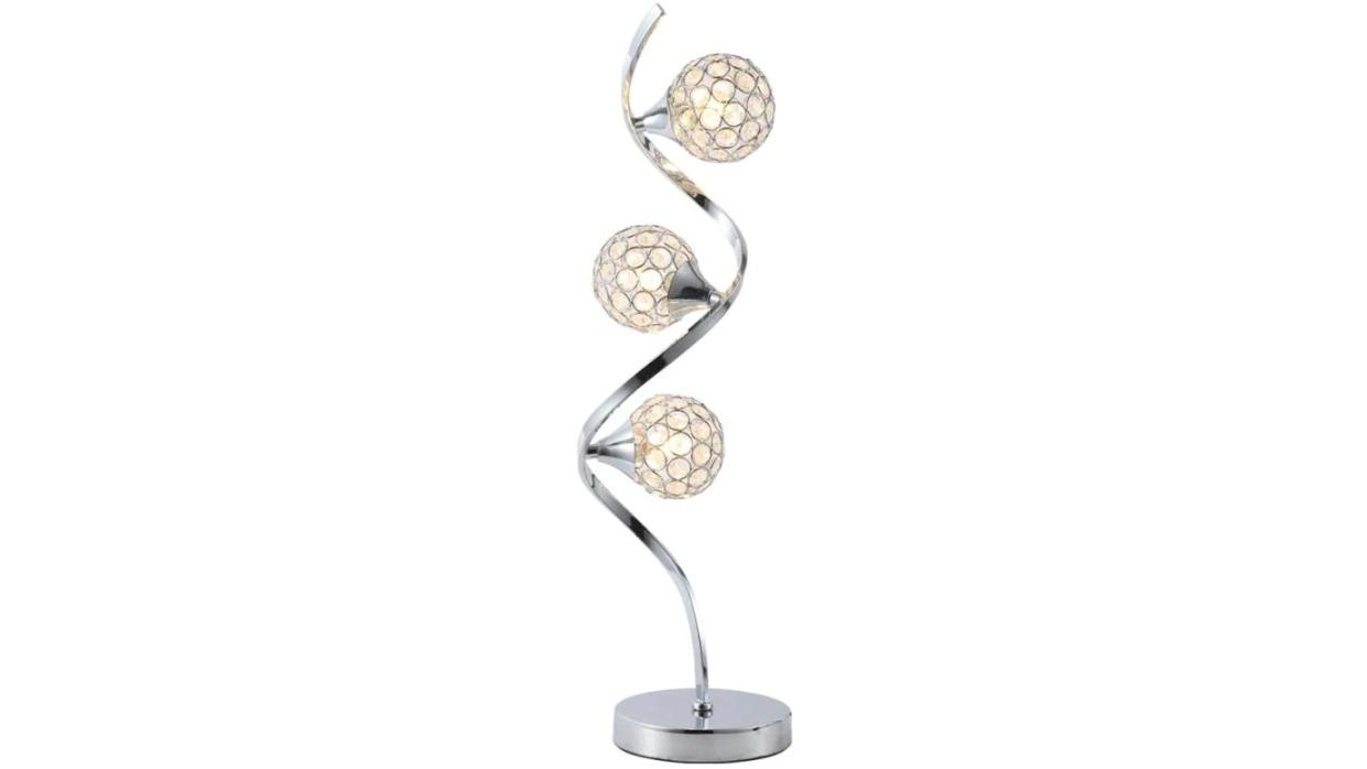 Luminea Gary Modern Elegant Table Lamp Light - Chrome