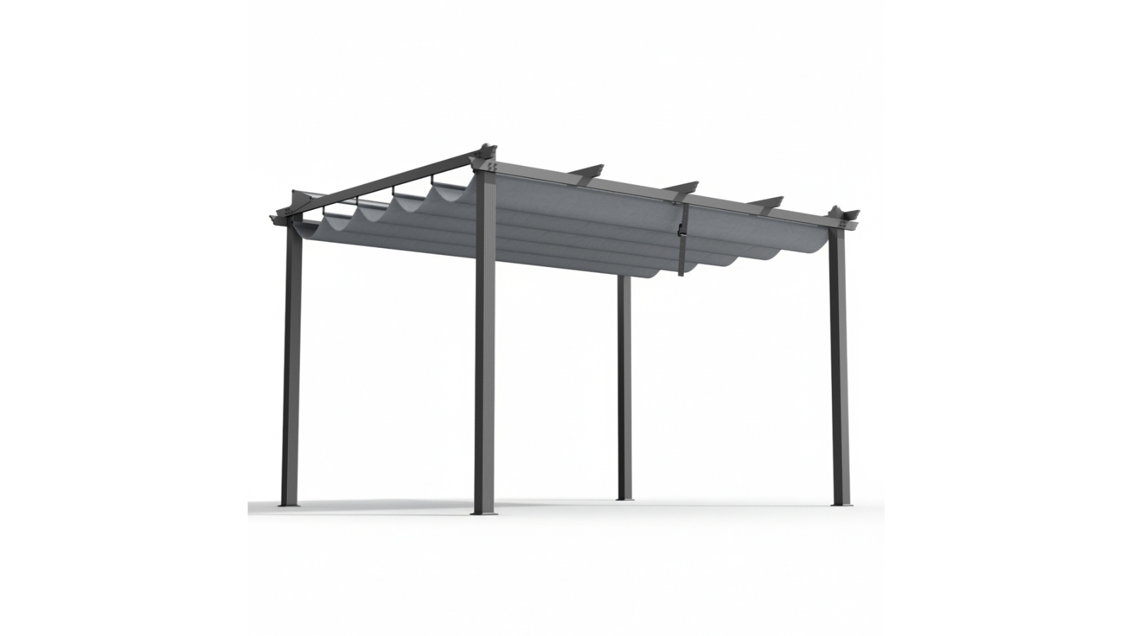 Instahut 3 x 4metre Outdoor Garden Gazebo Pergola with Canopy - Grey