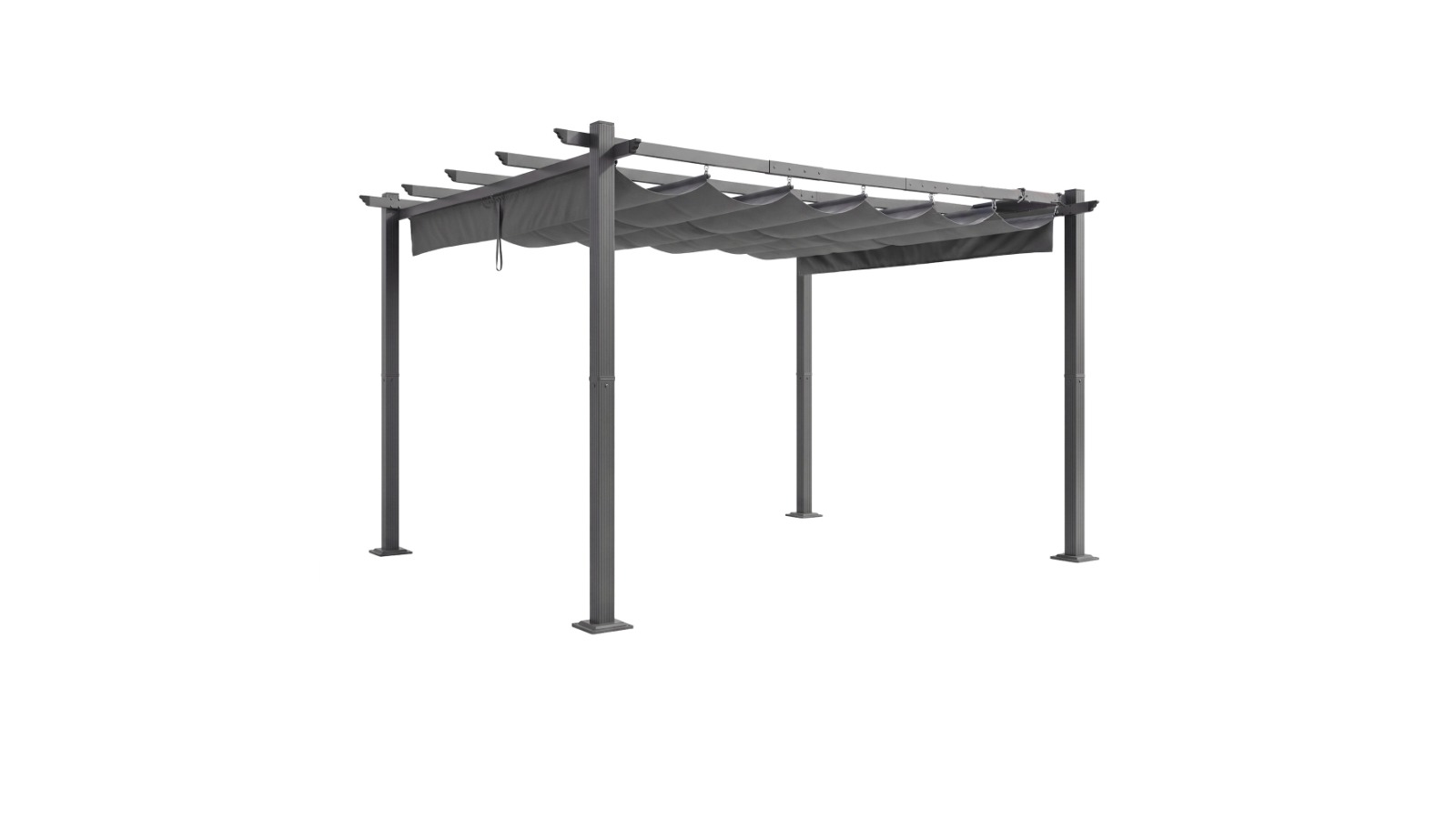 Instahut Outdoor Garden Aluminium Frame  3 x 4m Adjustable Canopy - Grey