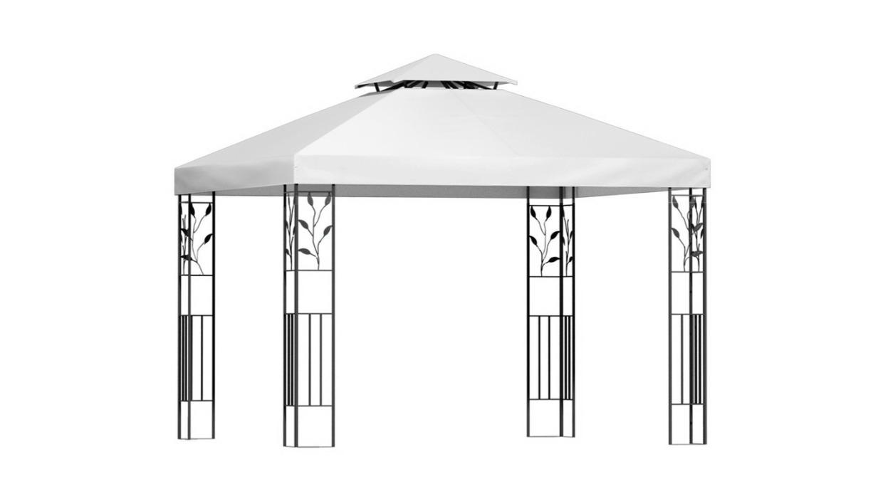Instahut Iron Art 300 x 300cm Marquee Outdoor Party Event Tent Gazebo Shade - White