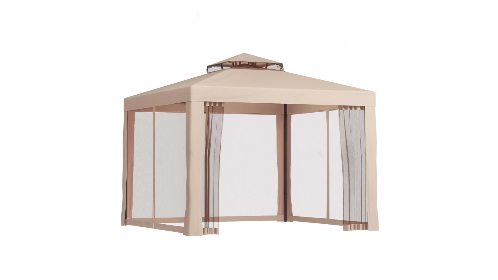 Instahut 3metre Outdoor Marquee Gazebo Canopy - Brown