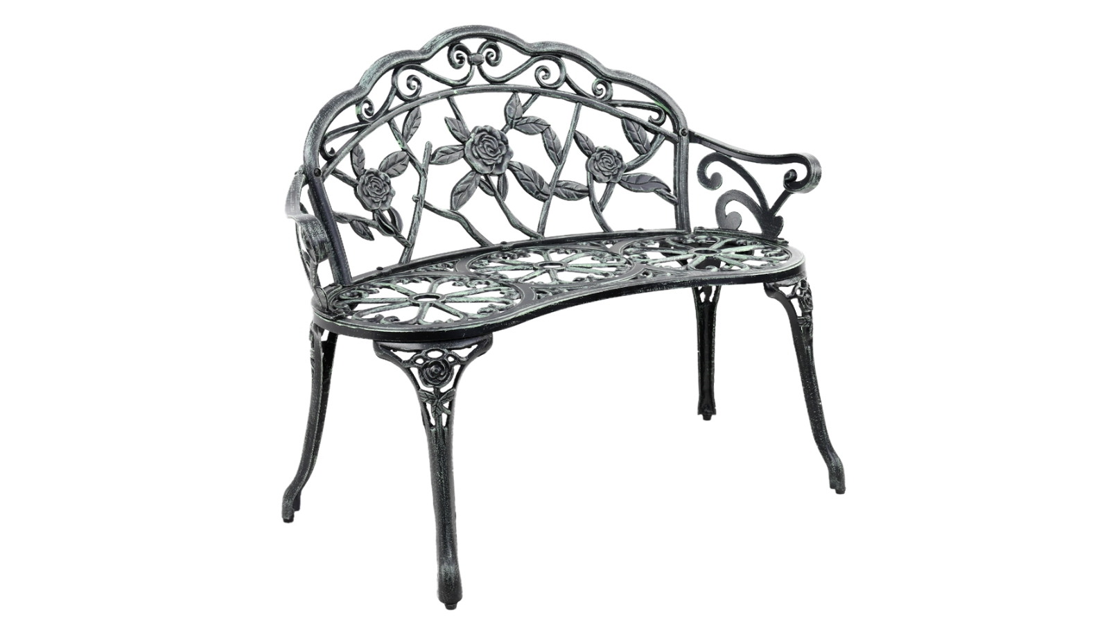 Gardeon Victorian Garden Outdoor Bench - Green