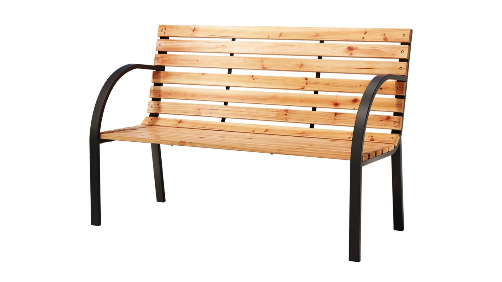 Gardeon 2-Seater Outdoor Wooden Garden Bench Steel Patio Furniture