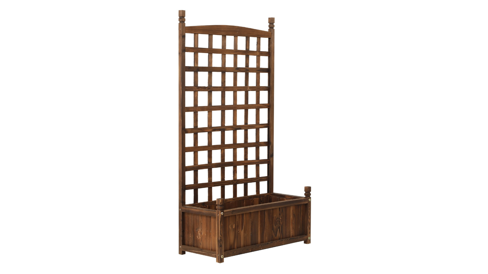 Livsip Checkered Pattern Wooden Raised Garden Bed
