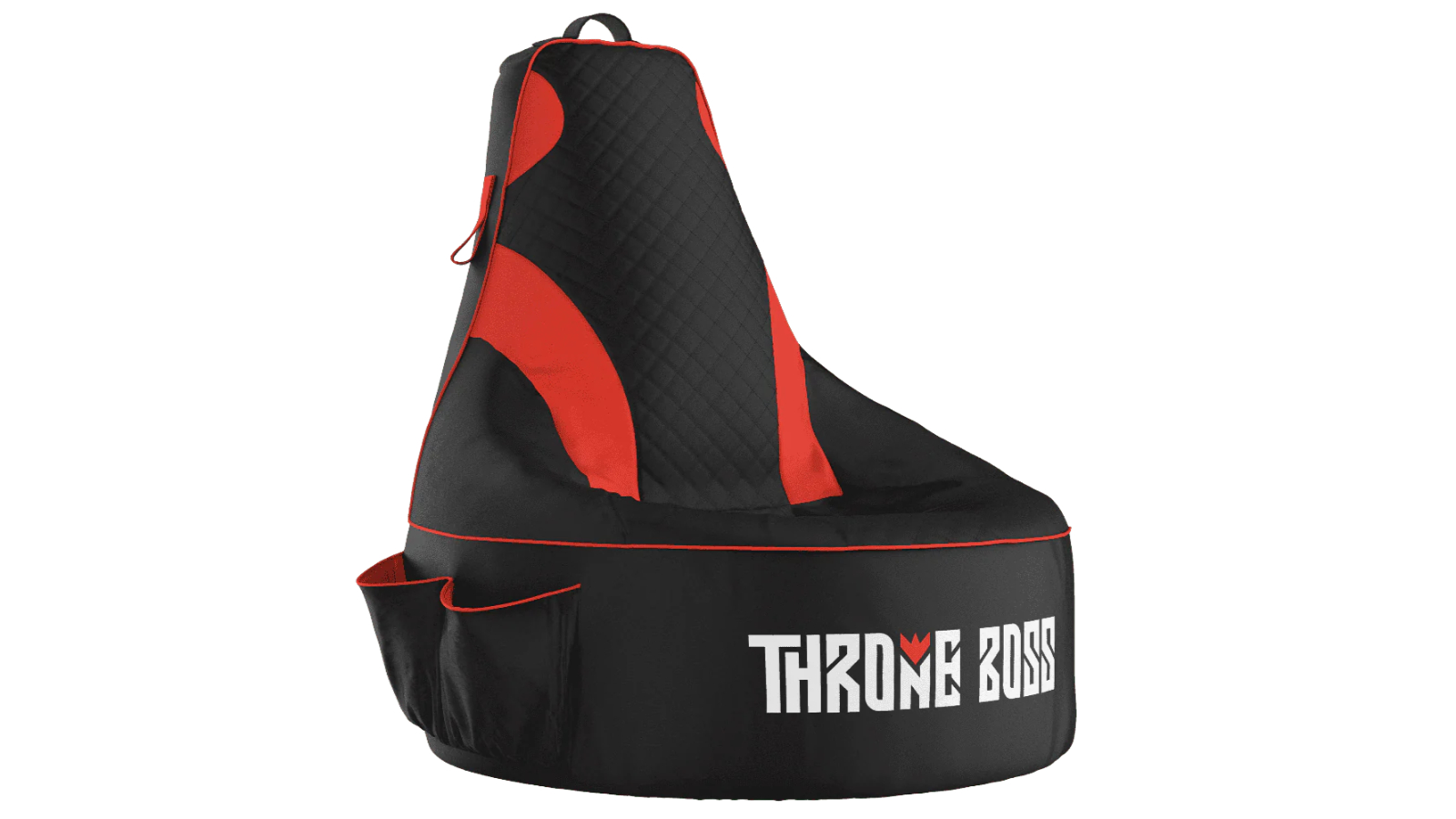 Throne Boss Black/Red Gaming Bean Bag Chair - Junior 