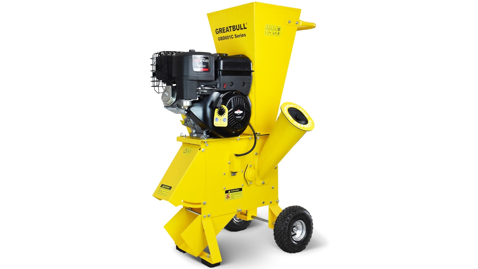 Greatbull GBD601CK Key Start Chipper Shredder/Mulcher -Briggs & Stratton 13.5hp Engine