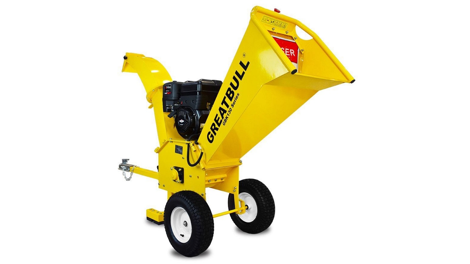 Greatbull Key Start Self Feeding Chipper - Briggs & Stratton 13.5hp Engine (GBK130K)