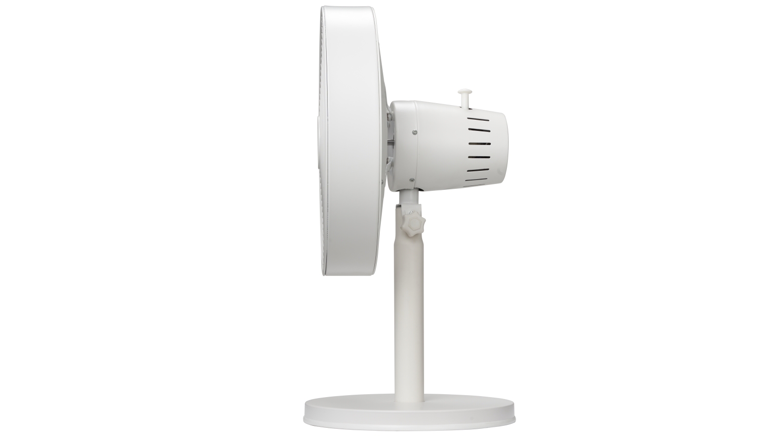 Goldair 30cm Metal Drum Desk Fan Matte White Harvey Norman