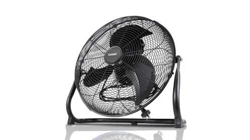 Goldair 40cm High Velocity Floor Fan Matte Black Harvey Norman