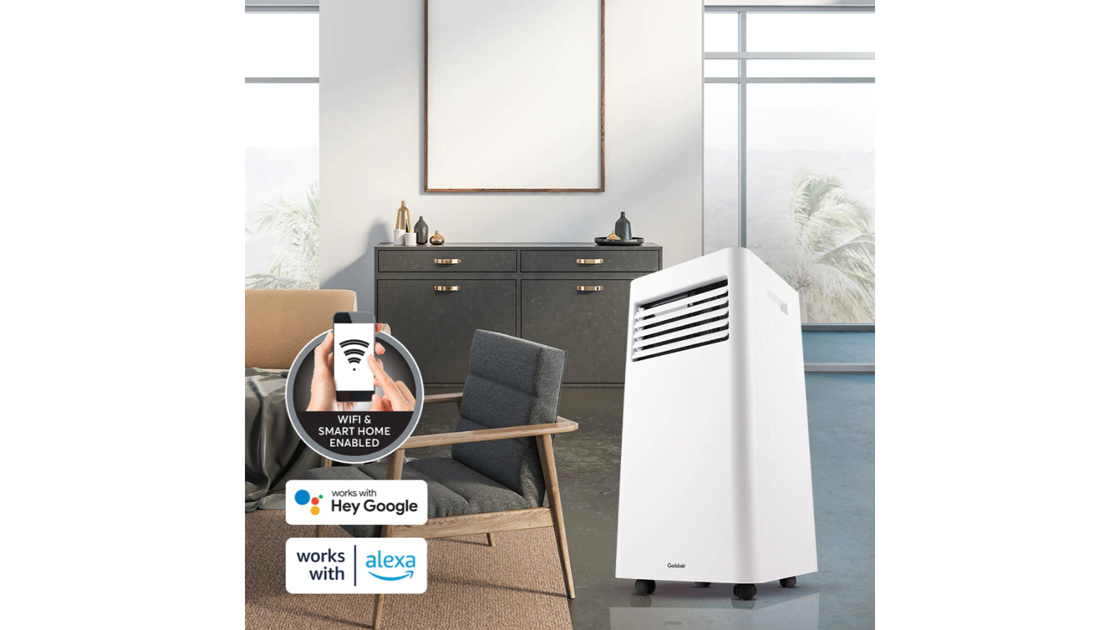 Goldair 3.5kW WiFi Enabled Cooling Only Portable Air Conditioner