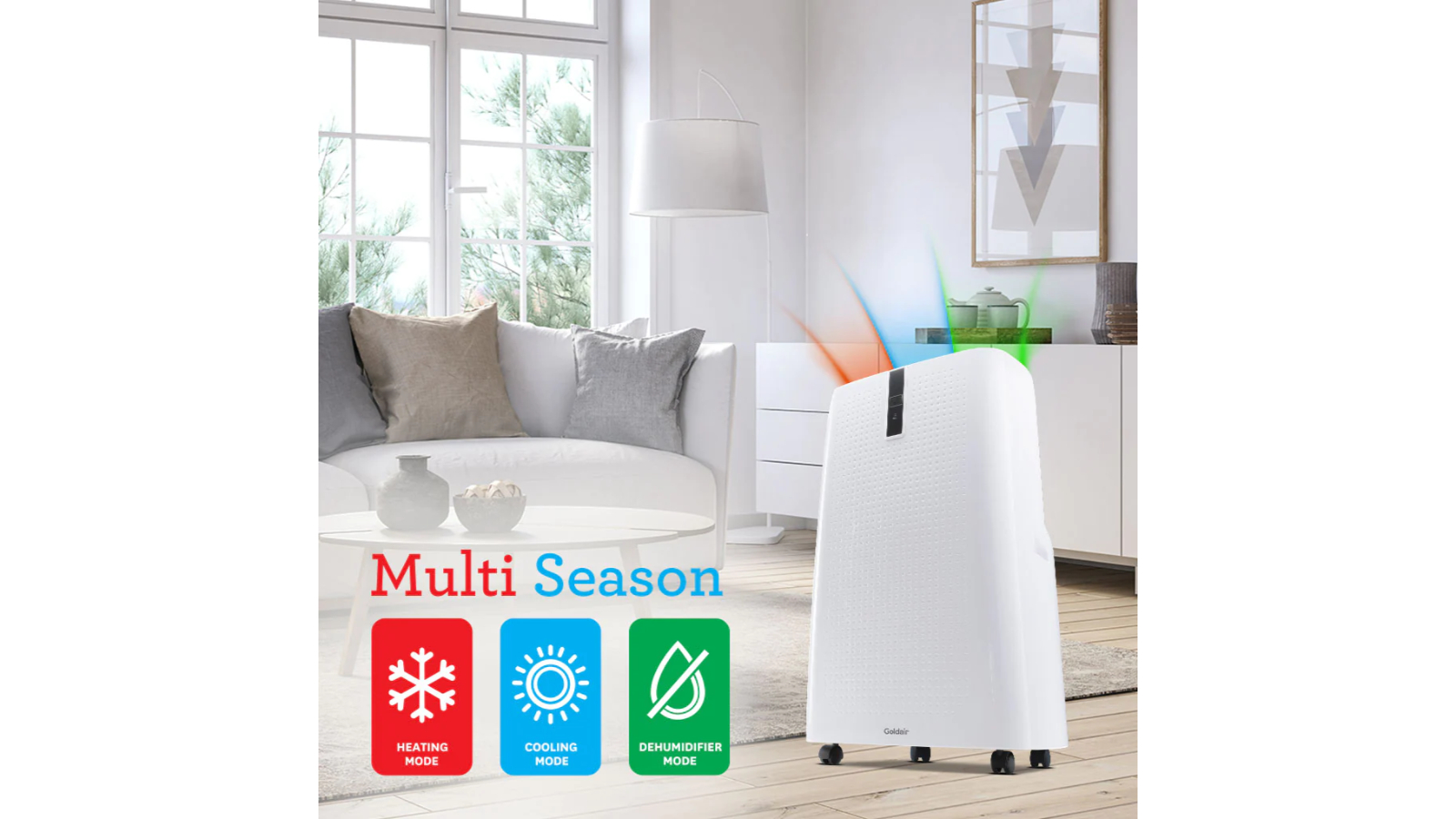 Goldair 3.5kW WiFi Enabled Reverse Cycle Portable Air Conditioner
