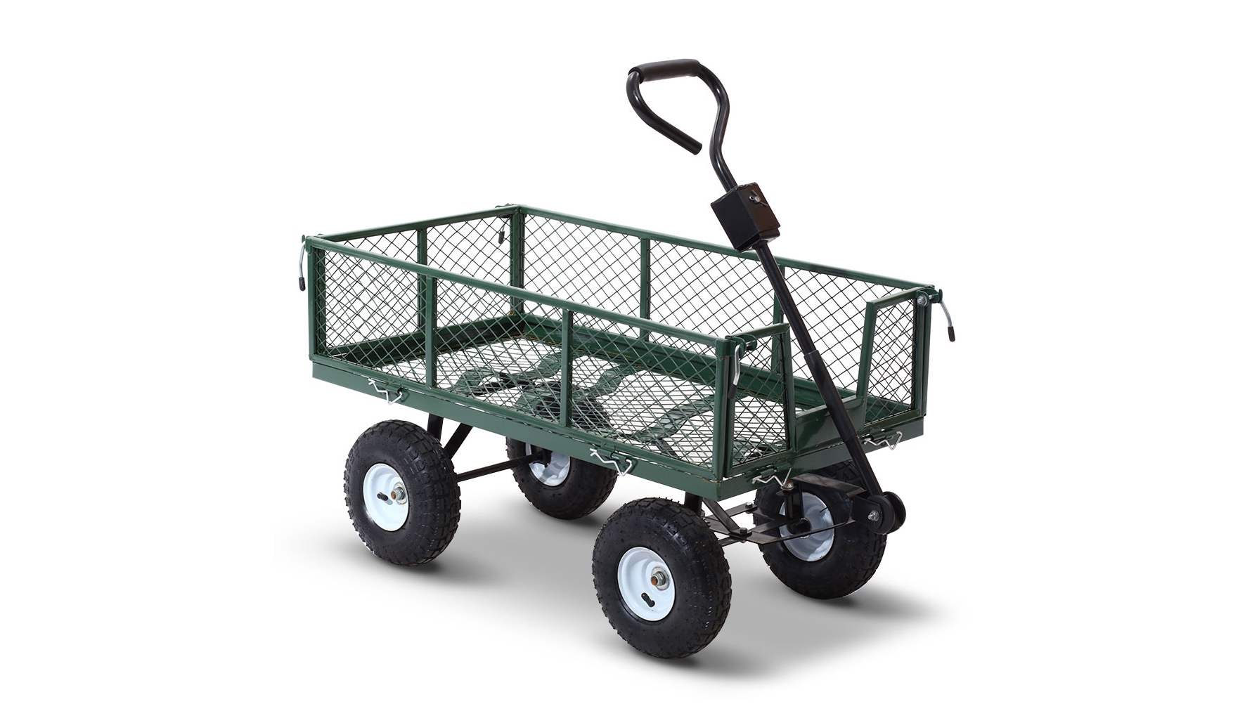 Gardeon Mesh Garden Steel Cart - Green
