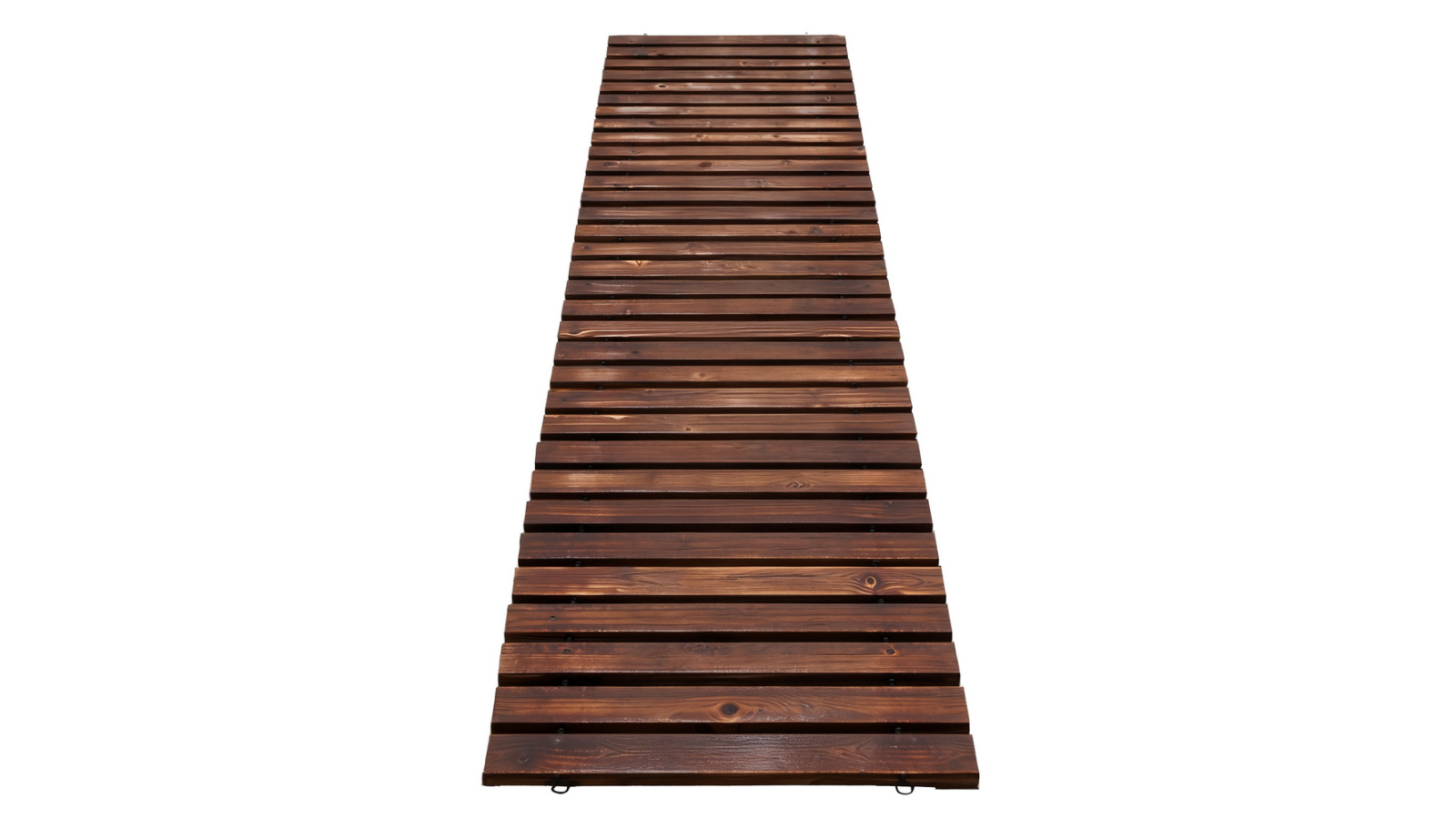 Gardeon 8ft Wooden Roll-Out Garden Pathway - Charcoal Brown