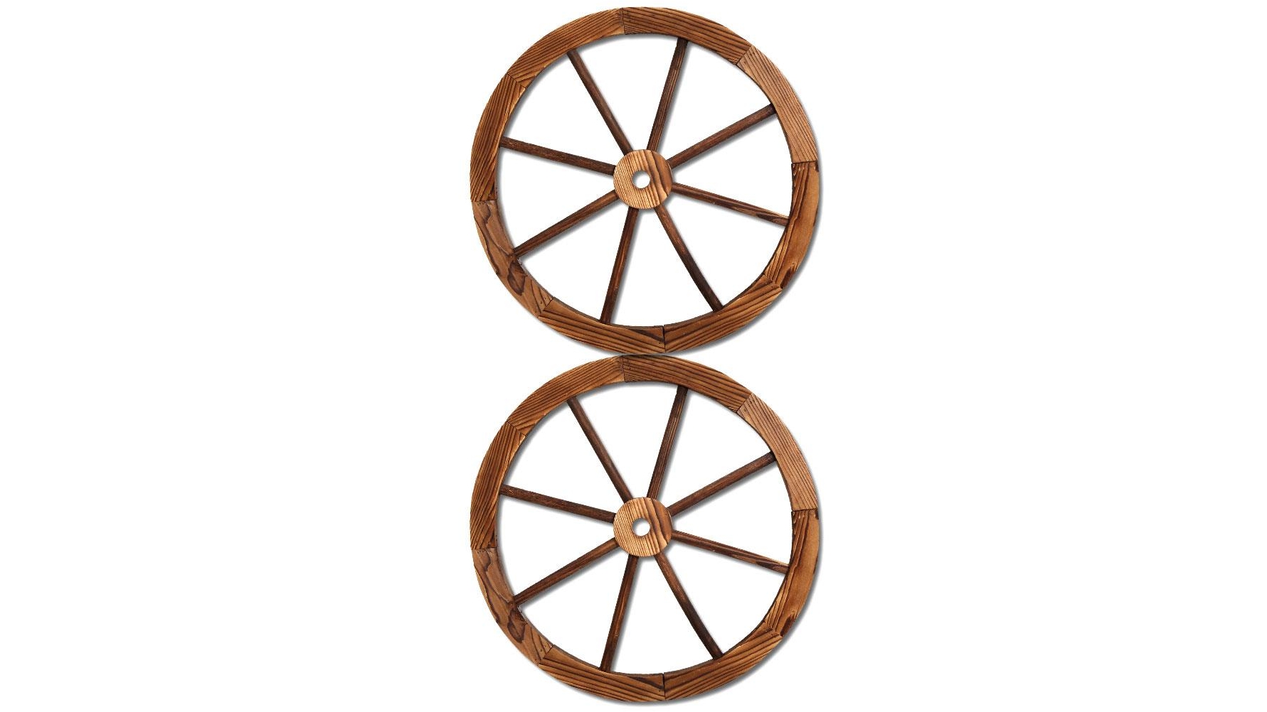 Gardeon 2x Wooden Wagon Wheel Rustic