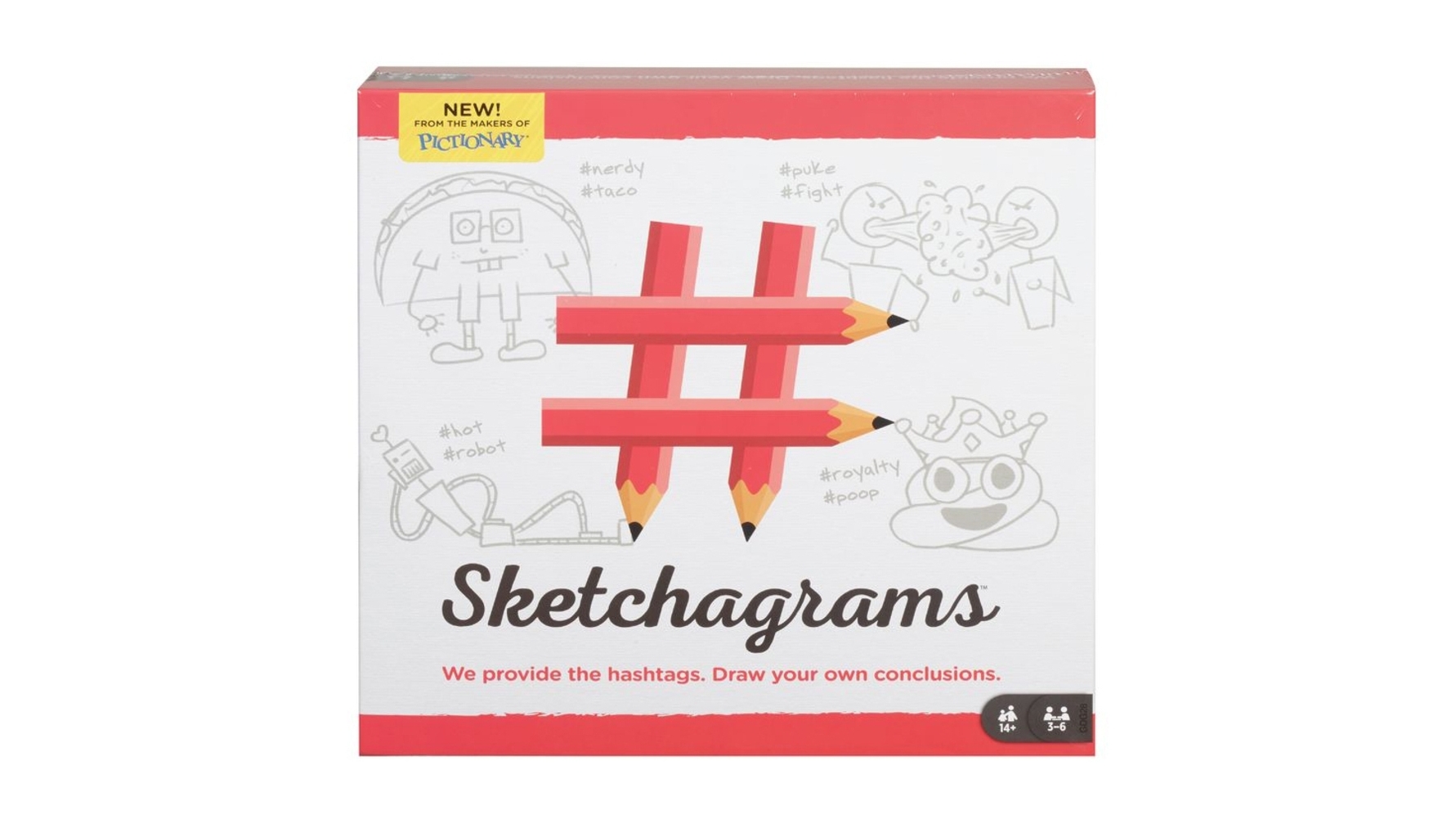 Mattel Games Sketchagrams Drawing Games