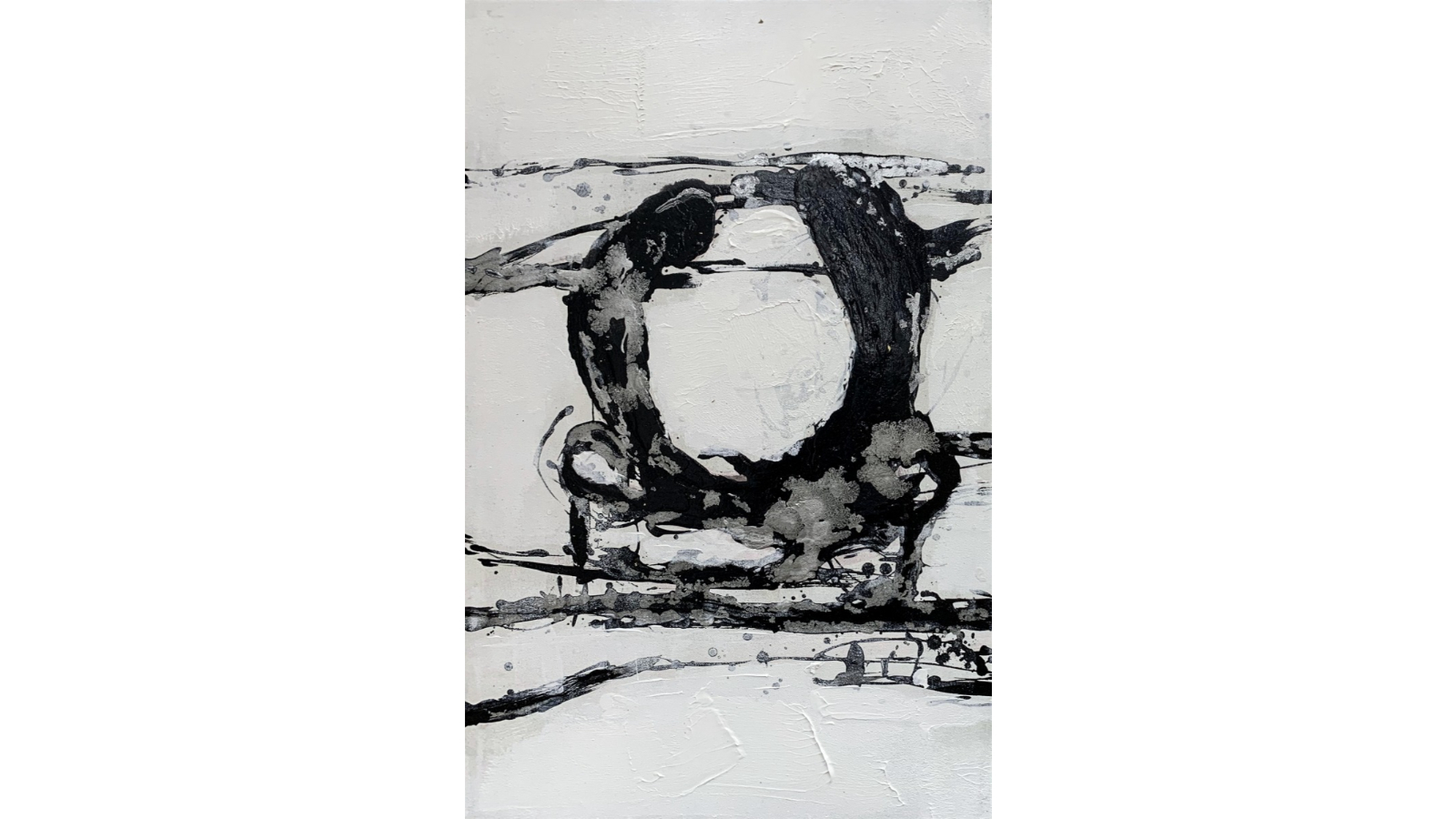 All 4 Kids 021 Modern Abstract Oil Hand Painted Wall Art with Frame - 60 x 80cm