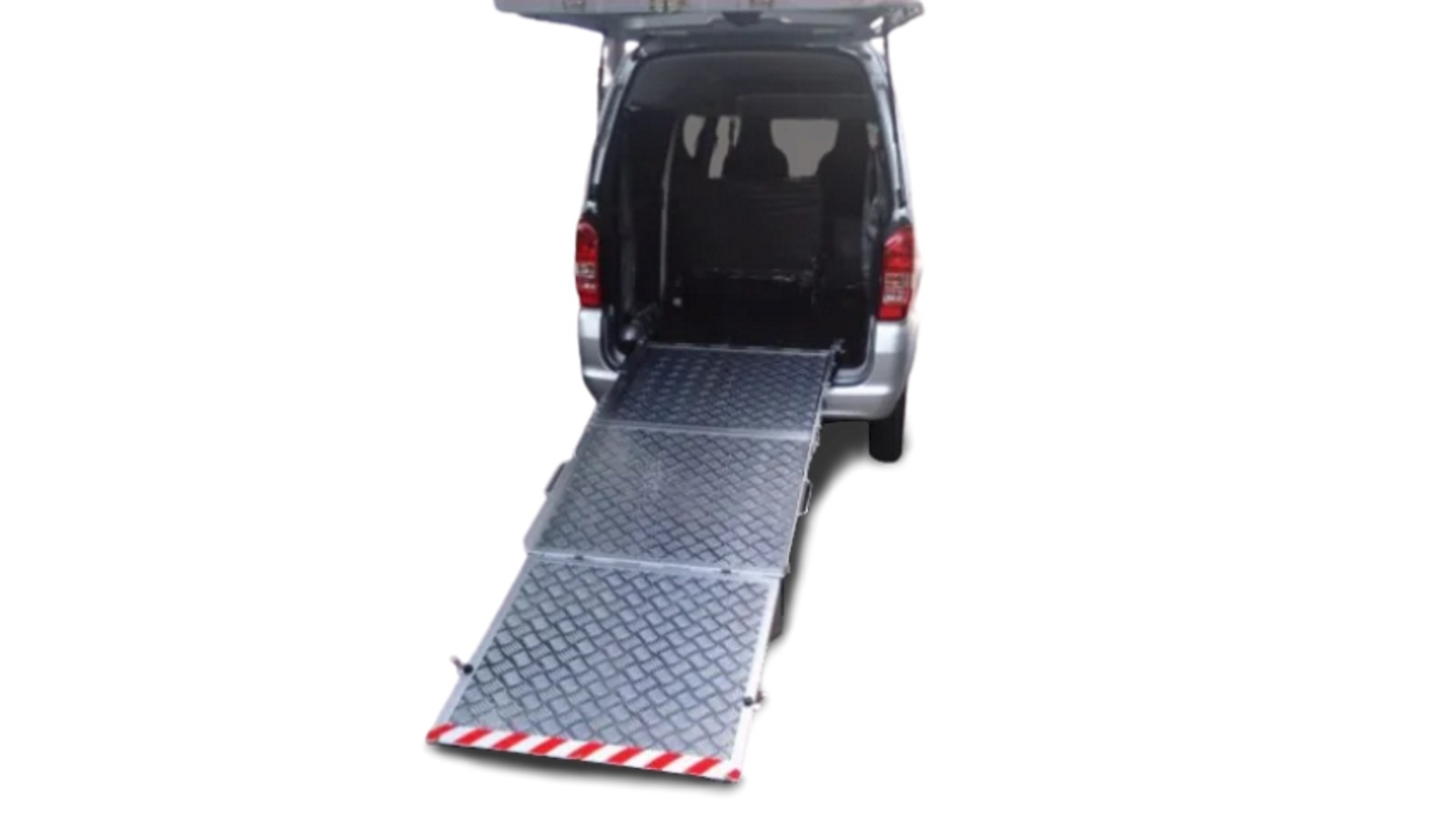 Gilani Engineering Wheelchair Aluminium Ramp with Two Folds For Cars, Vans, Minivans and Station Wagons