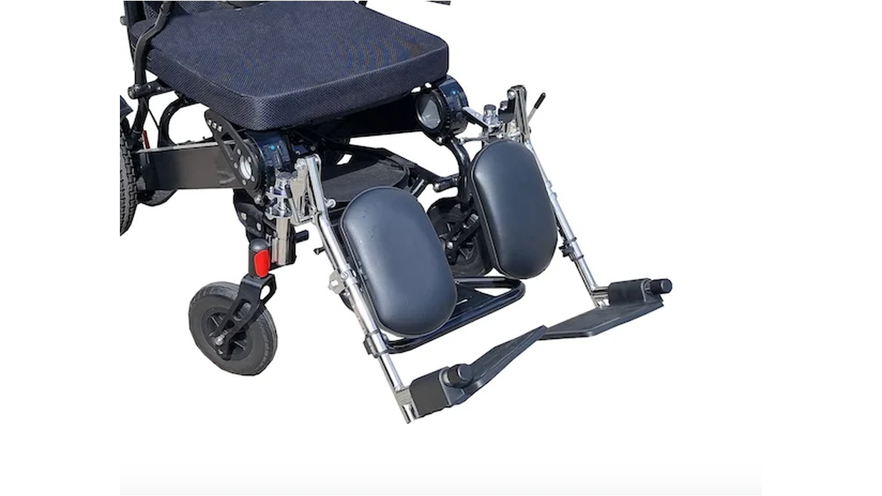 Gilani Engineering Leg Rest Support for Foldable Electric Wheelchair Fits GED09 and GED05- Air Hawk, Falcon