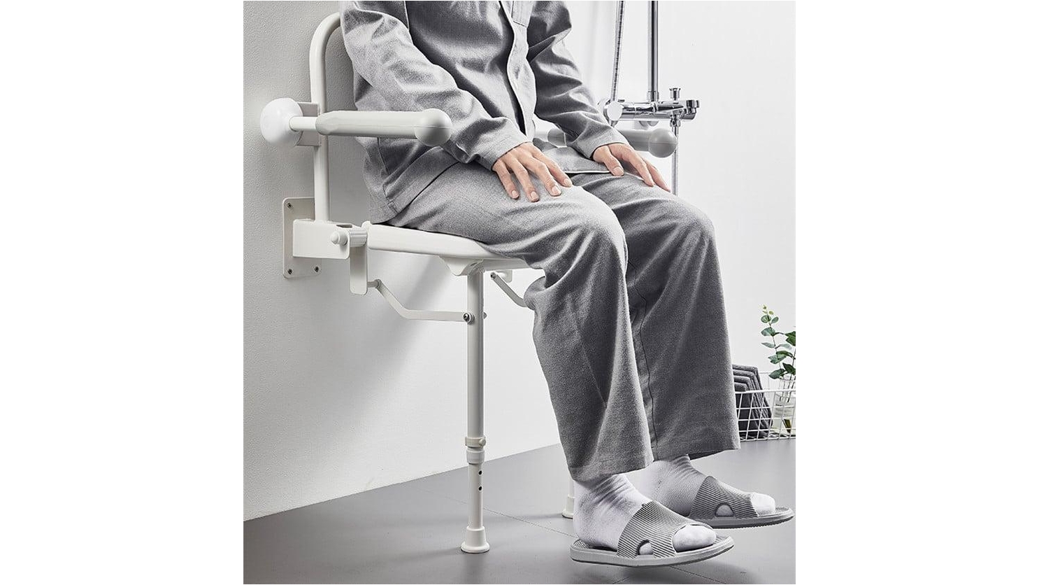 Gilani Engineering Wall Mounted Foldable Heavy-duty Shower Chair