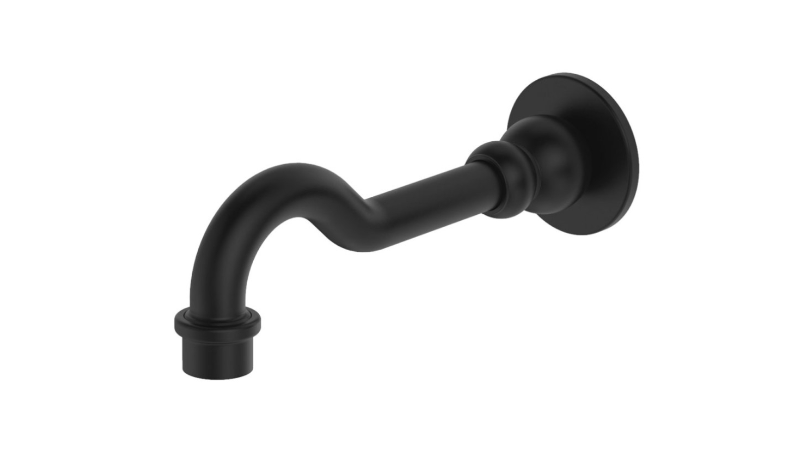Palermo Luca Georgia Basin Bath Outlet - Matte Black