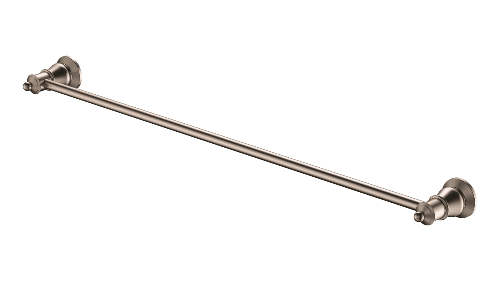 Palermo Luca Georgia Single Towel Rail - Brushed Nickel