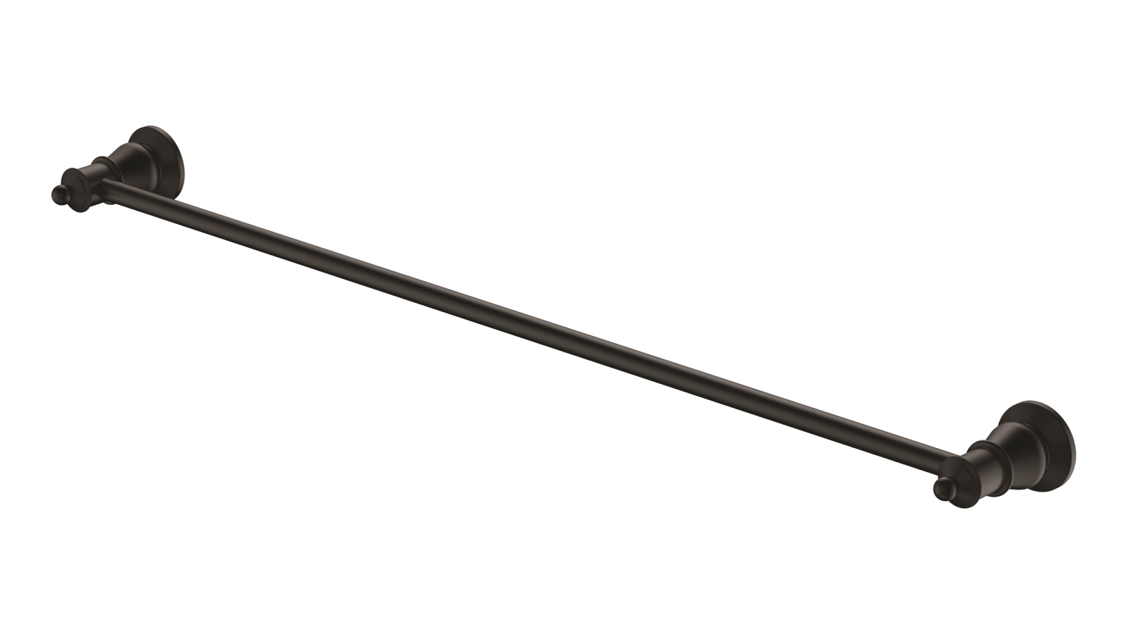 Palermo Luca Georgia Single Towel Rail - Matte Black