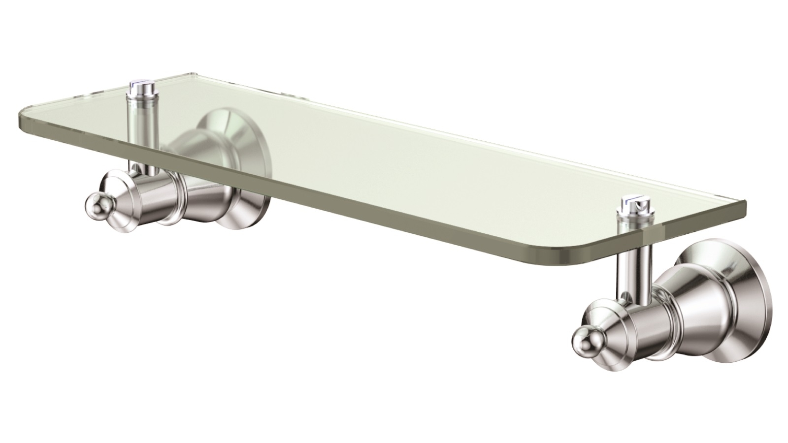 Palermo Luca Georgia Glass Shelf - Chrome