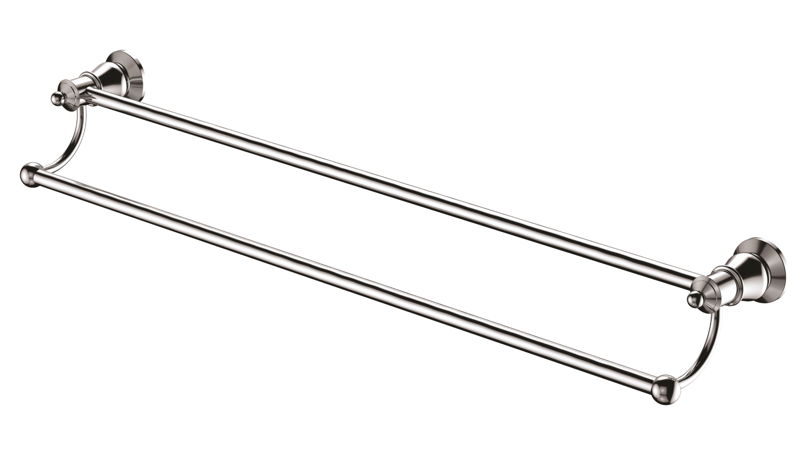 Palermo Luca Georgia Double Towel Rail - Chrome