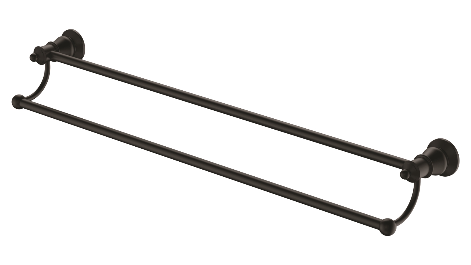 Palermo Luca Georgia Double Towel Rail - Matte Black