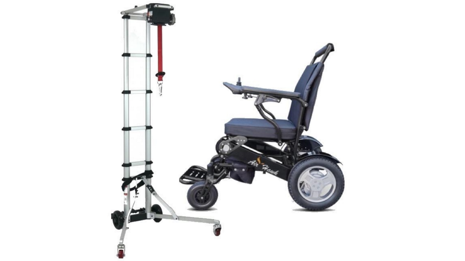 Gilani Engineering Portable Electric Wheelchair Transfer Hoist Plus Air