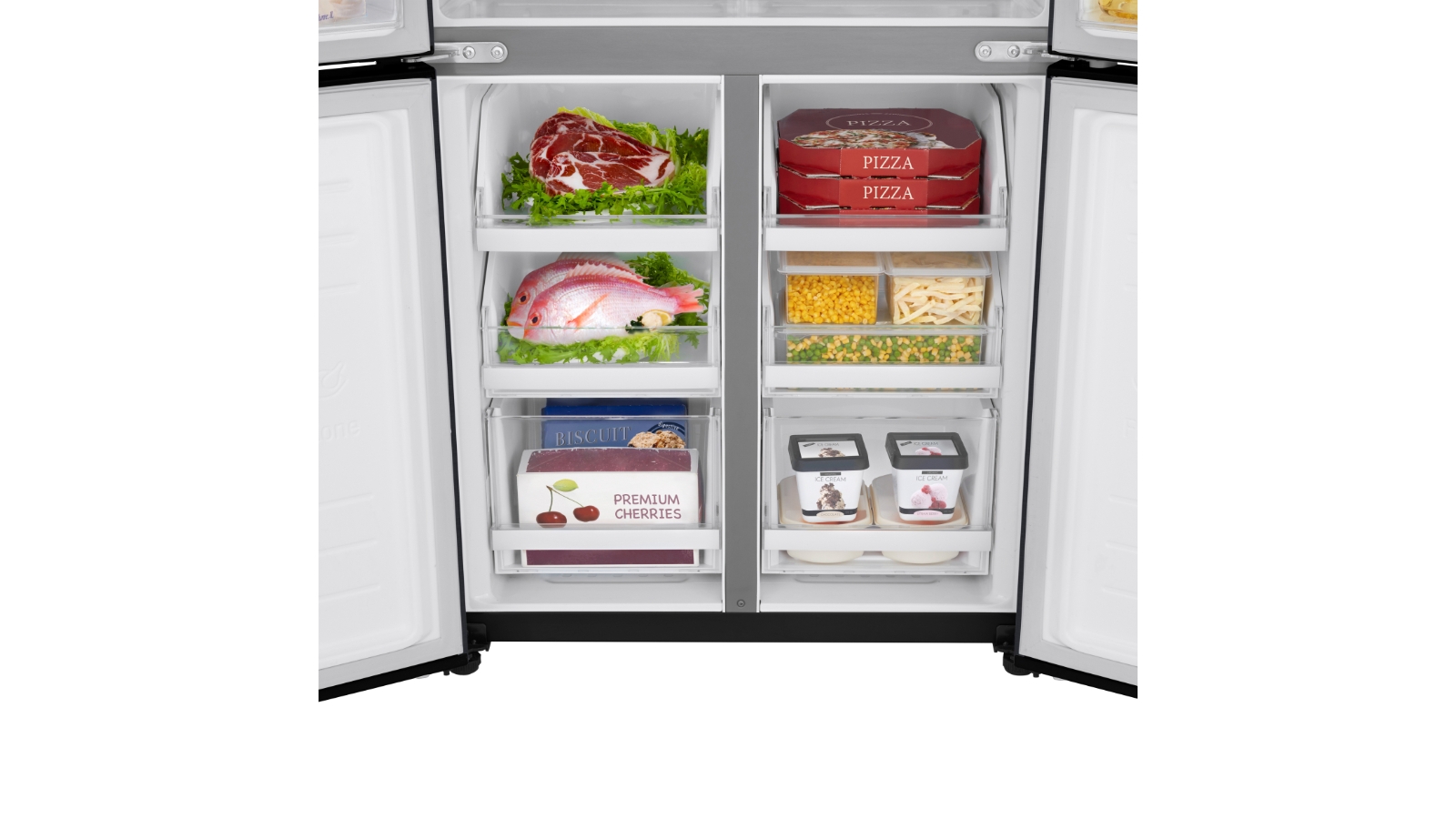 LG 530L Slim French Door Fridge Matte Black Harvey Norman