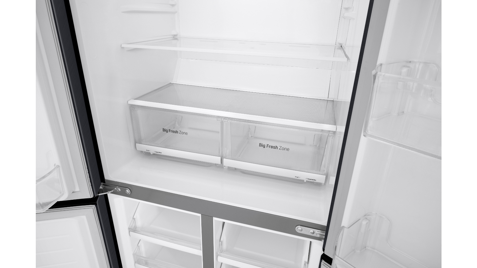 LG 530L Slim French Door Fridge Matte Black Harvey Norman