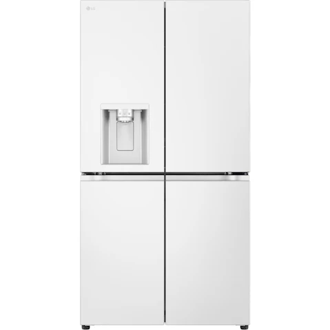 LG 637L French Door Fridge with Ice & Water Dispenser - Matte White