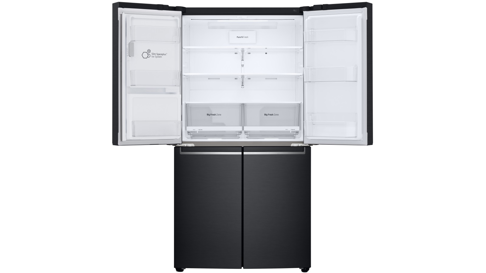 LG 637L French Door Fridge with Slim InDoor Icemaker Matte Black Harvey Norman