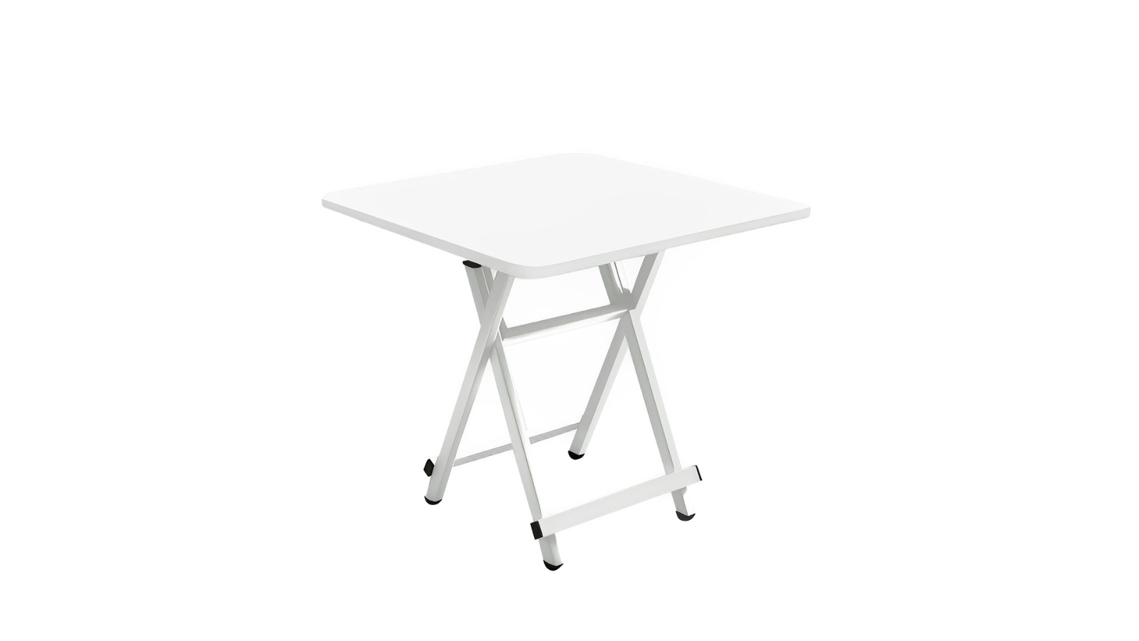 Soga Portable Square Dining Table - White 