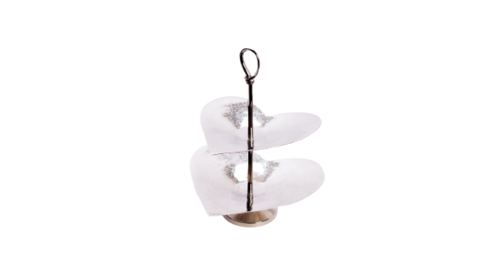 SSH Collection Valentino 36cm 2-Tier Cake Stand - Polished Steel