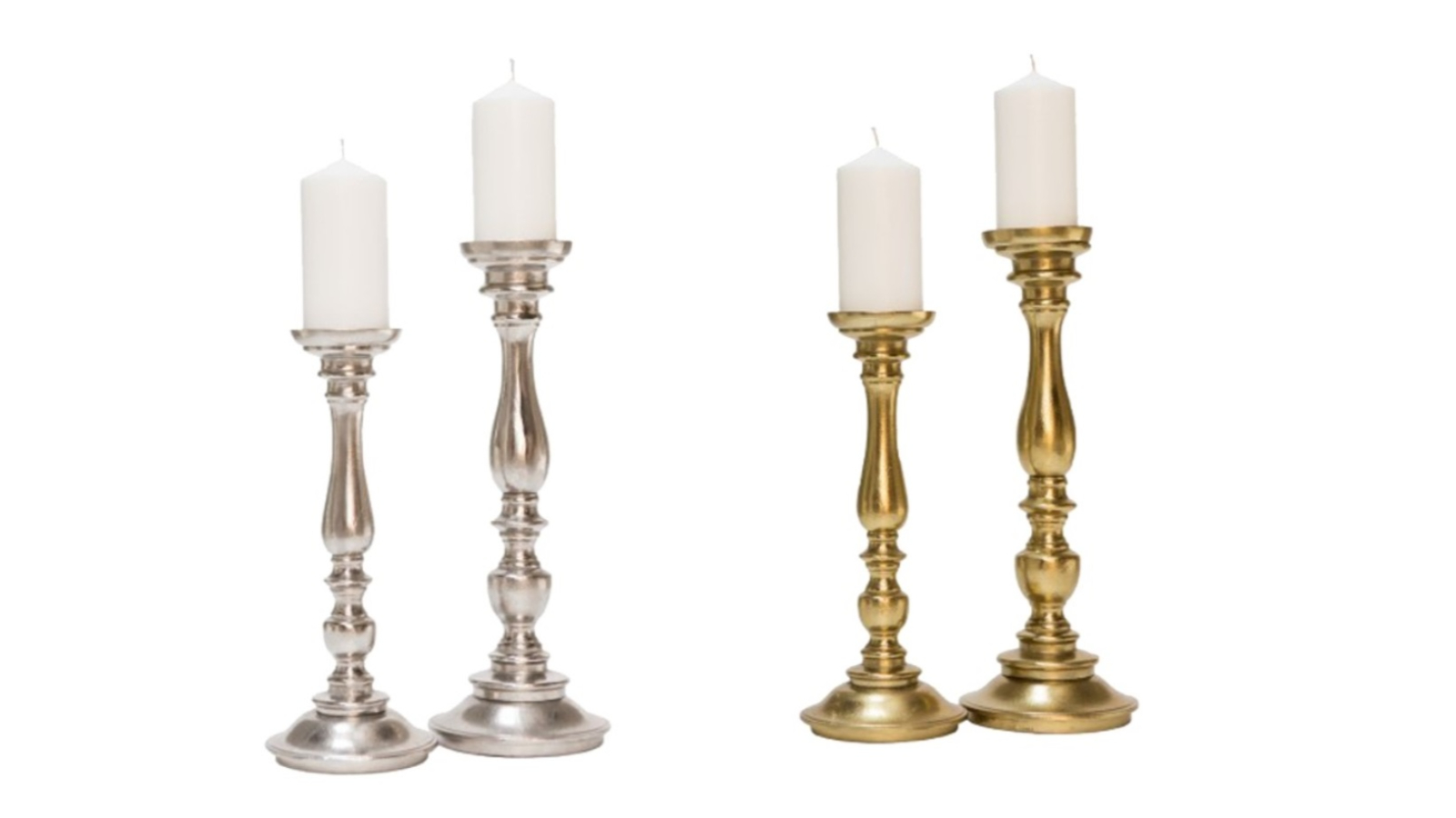 SSH Collection Alexa 44cm Tall Single Candle Stand