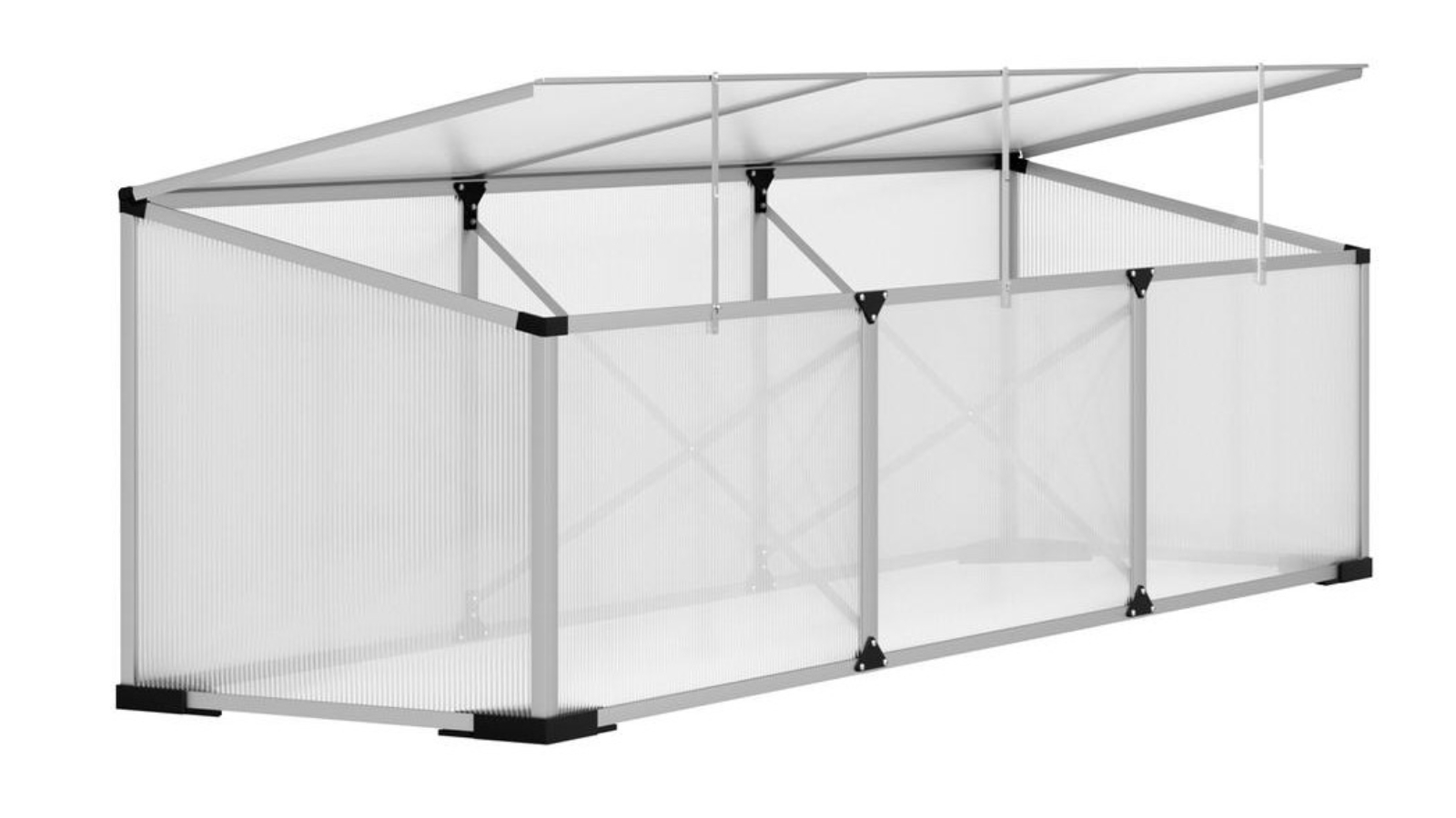 Greenfingers Aluminium Greenhouse - 180 x 50 x 50cm