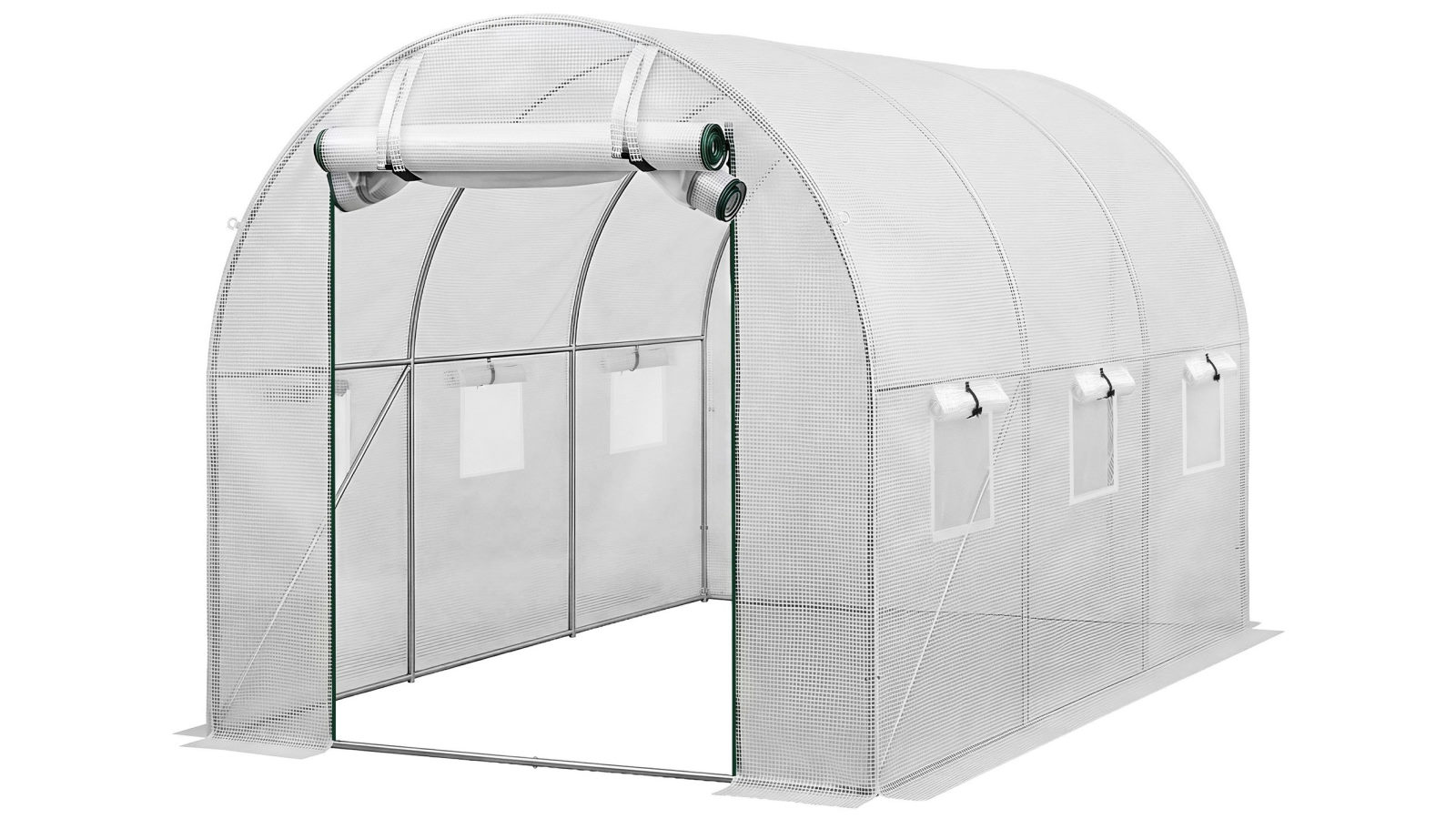 Green Fingers 3 x 2 x 2m Walk in Green House -White