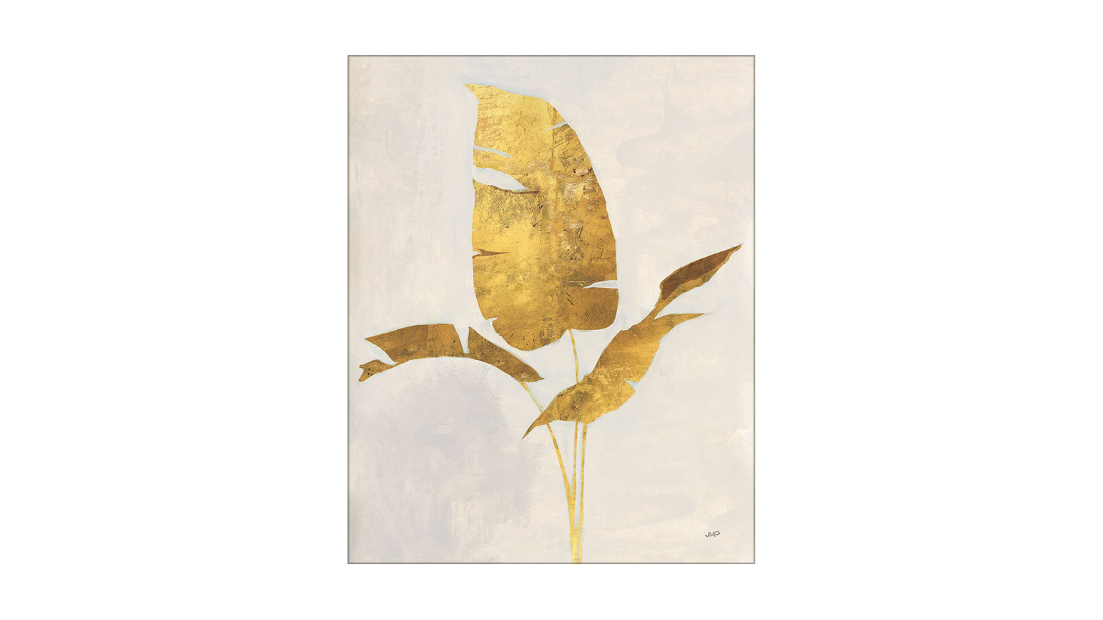 La Grolla Gilded Palm Botanical II Unframed Canvas Wall Art