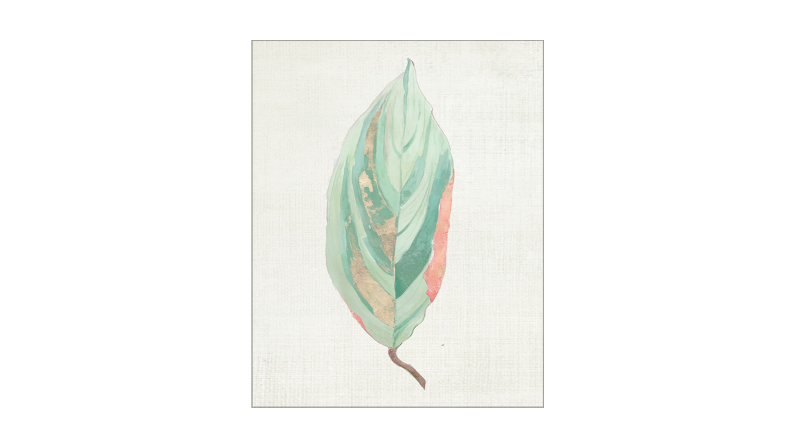 La Grolla Ginger Leaf II Unframed Canvas Wall Art