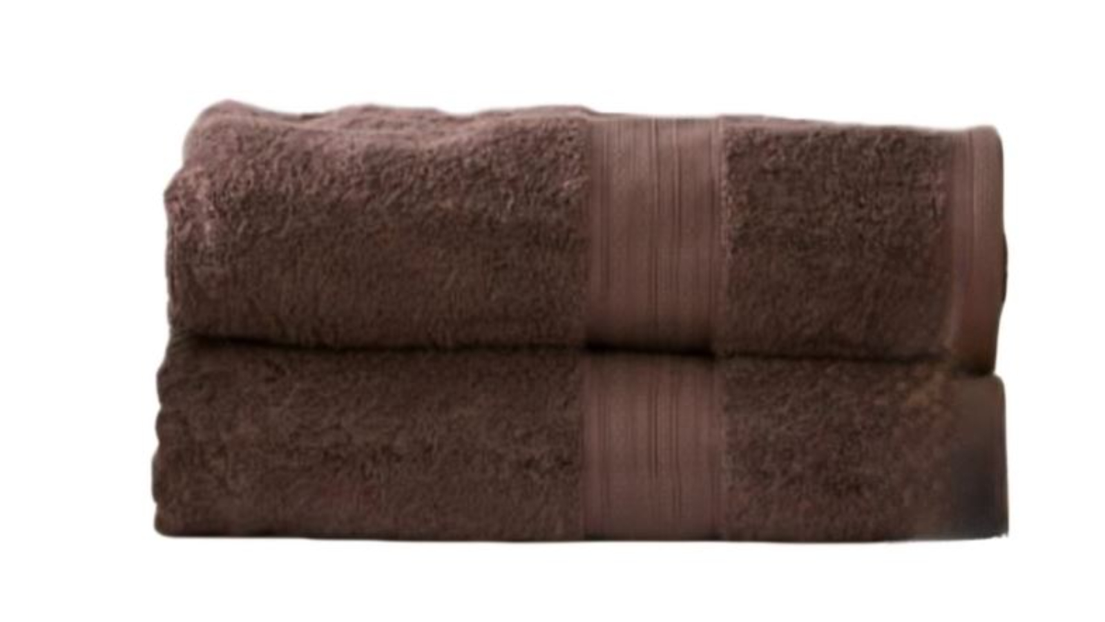 Renee Taylor Pack of 2 Stella 650gsm Super Soft Bamboo Cotton Bath Towel - Cocoa