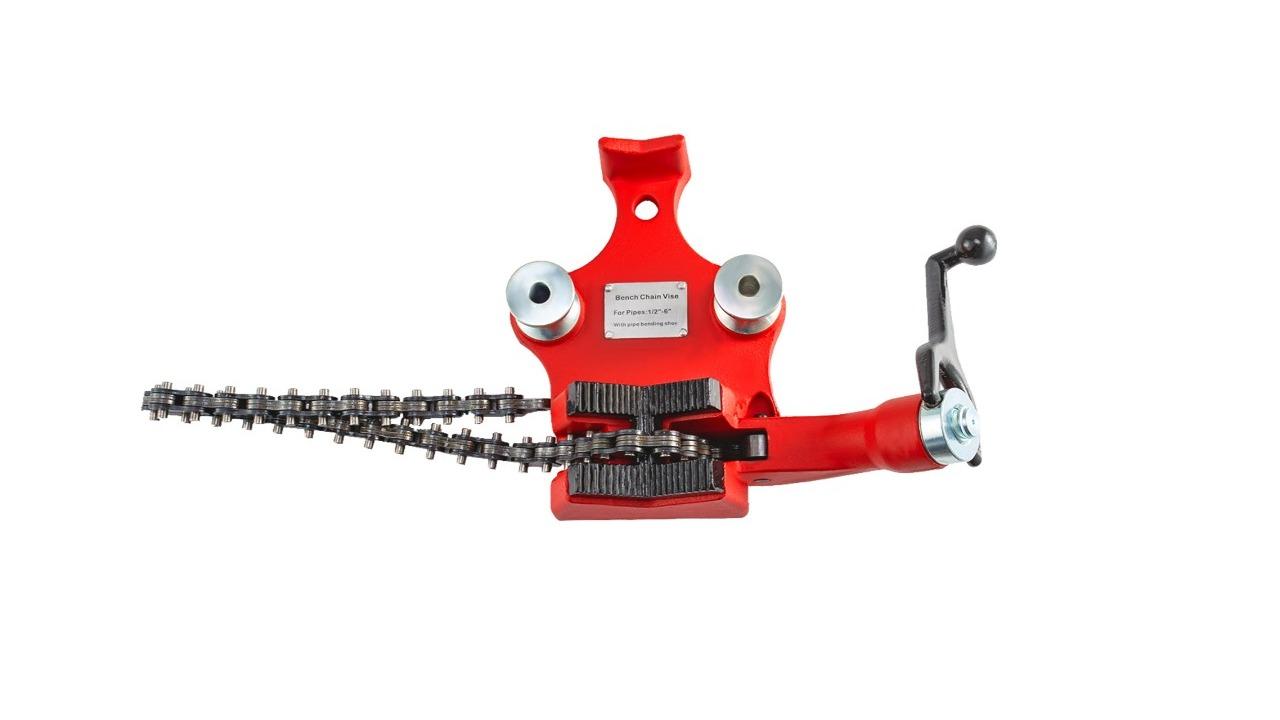 Vevor Screw Bench Chain Vise with Crank Handle