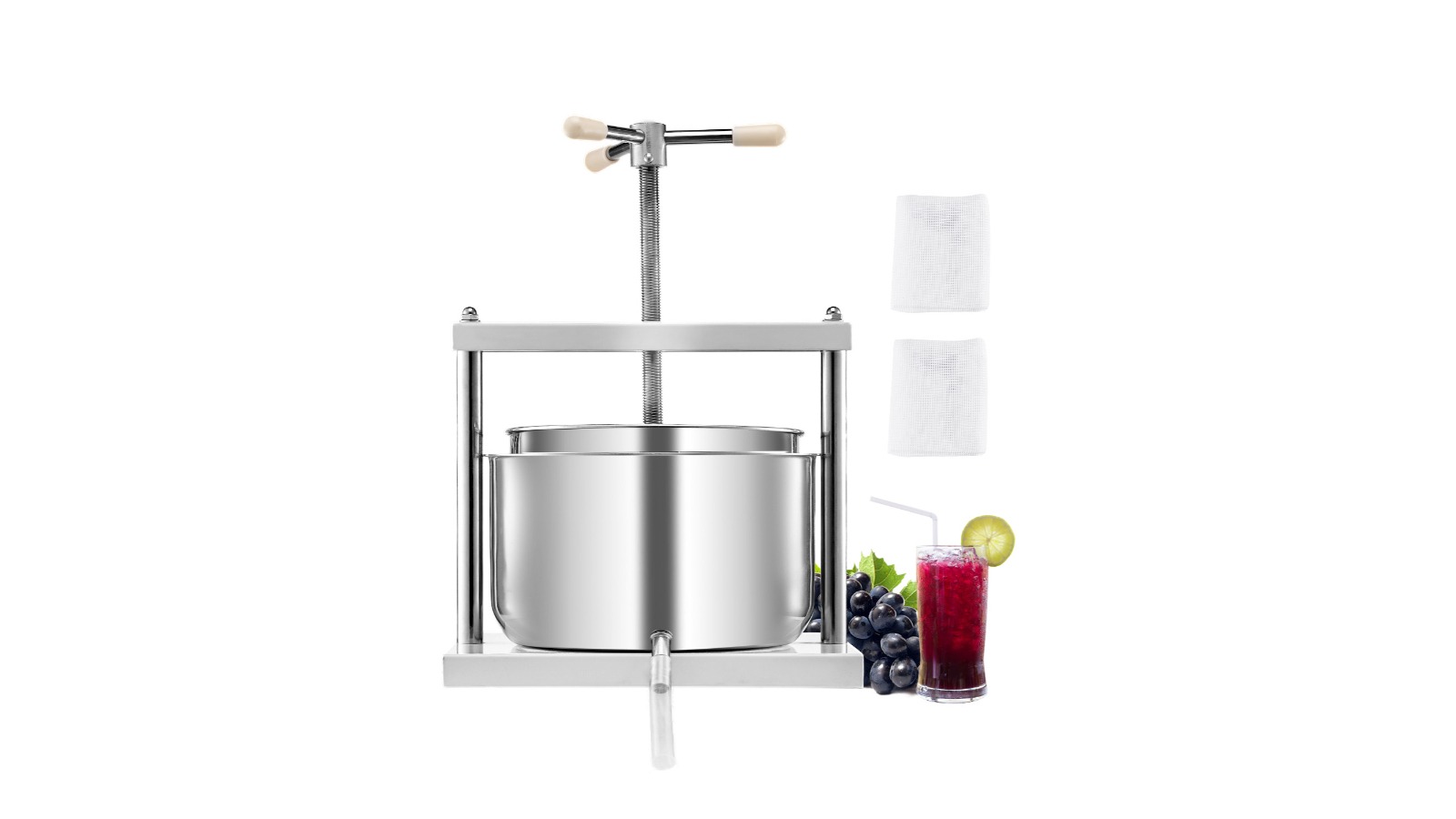 Vevor Manual Fruit Wine Press - 12L