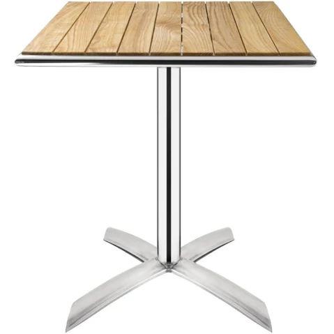 Bolero Ash Flip Top Square Bistro Cafe Table - 60cm