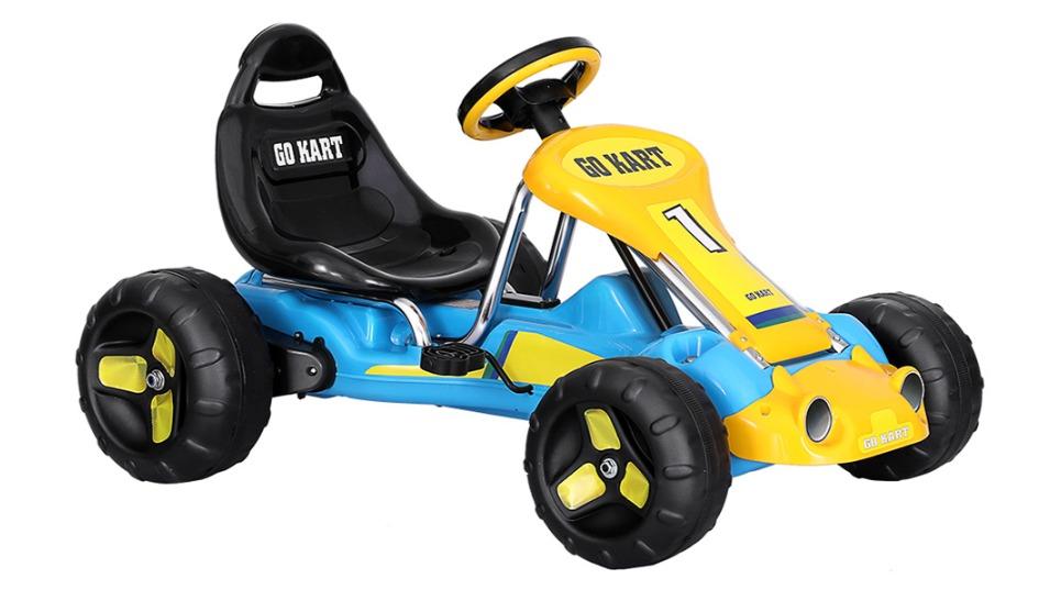 Rigo Kid Pedal Go Kart Ride On Racing Car - Blue