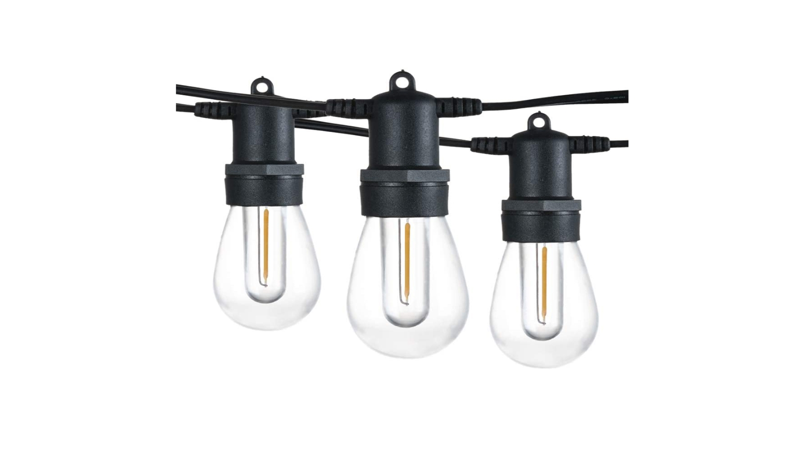 BEEBUY Outdoor Festoon String Lights - 10Bulbs